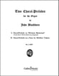 Two Choral Preludes for the Organ Organ sheet music cover